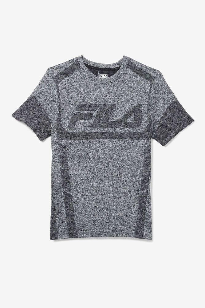 Fila Saad Engineered T-Shirt Grey - Mens - 61420AMZH